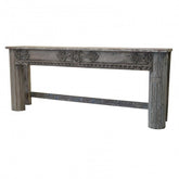 Antique Carved Console table Grey 1.8M